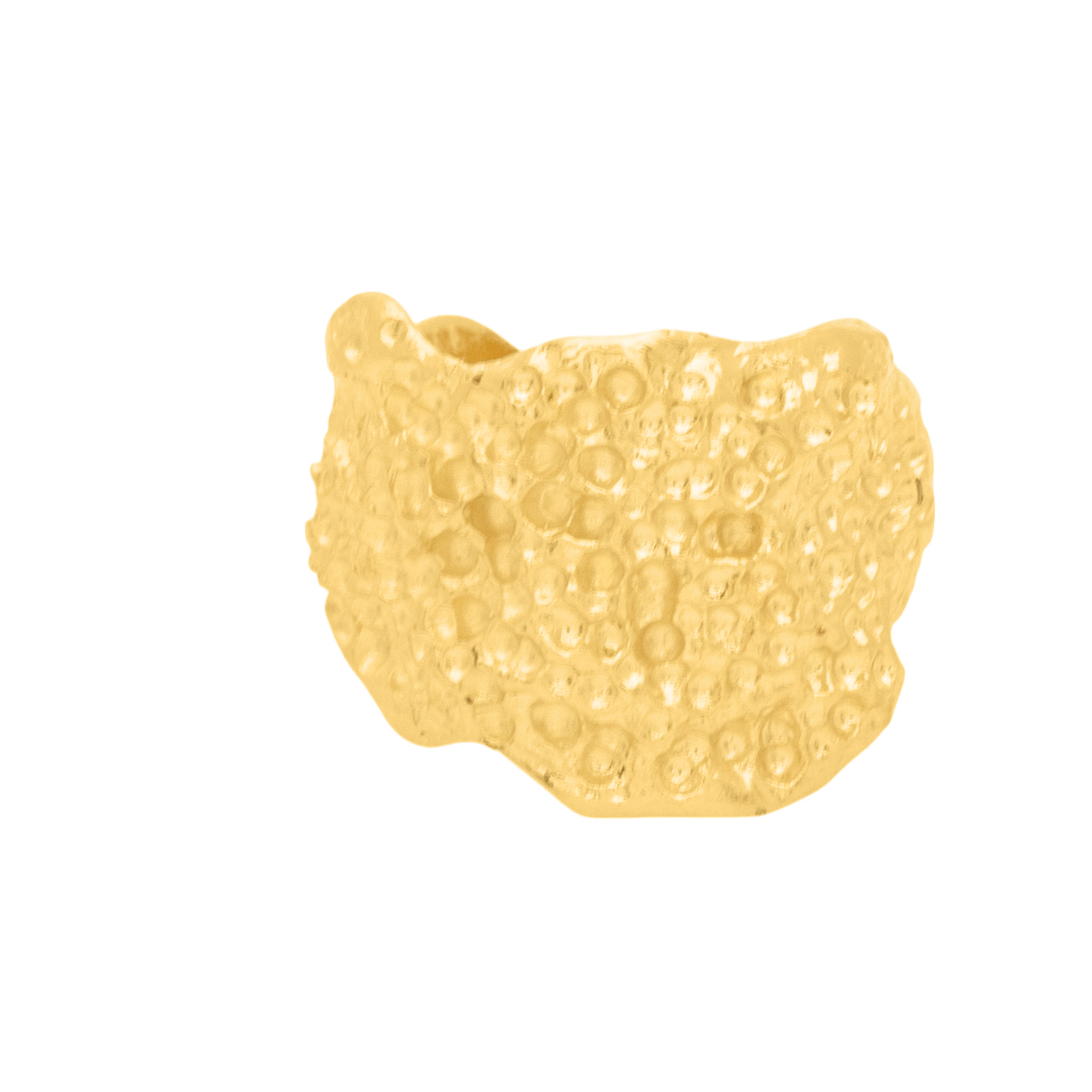 Χειροποίητο ανοιγόμενο δαχτυλίδι από ορείχαλκο με ακανόνιστο σχήμα και αφαιρετικό ανάγλυφο σχέδιο, επίχρυσο ή μαύρη οξείδωση, free nickel