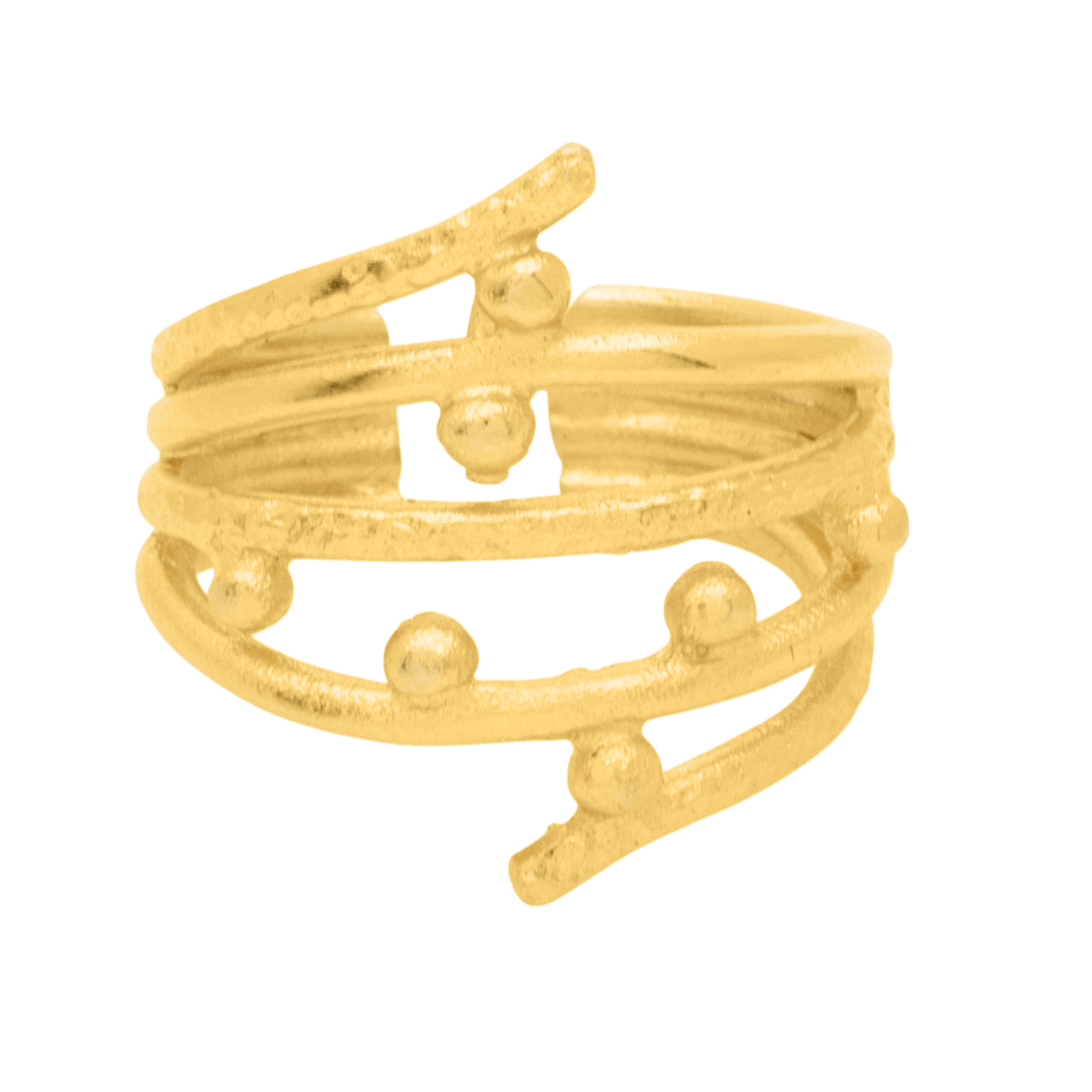 Χειροποίητο ανοιγόμενο δαχτυλίδι από ορείχαλκο με σπειροειδές σχέδιο και στρογγυλές λεπτομέρειες, επίχρυσο ή μαύρη οξείδωση, free nicke